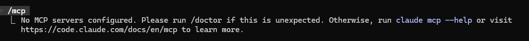 MCP 未配置