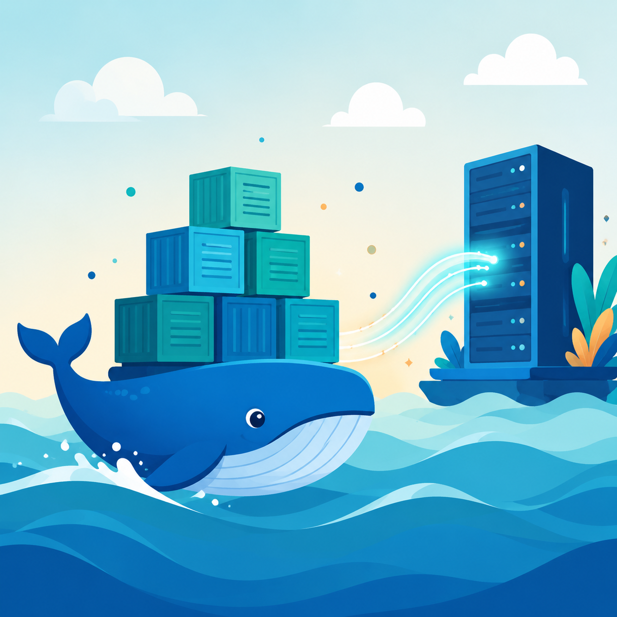 Docker 镜像部署示意